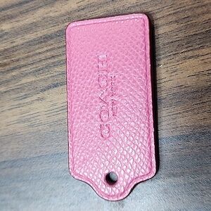 Coach Rose  Embossed Keychain